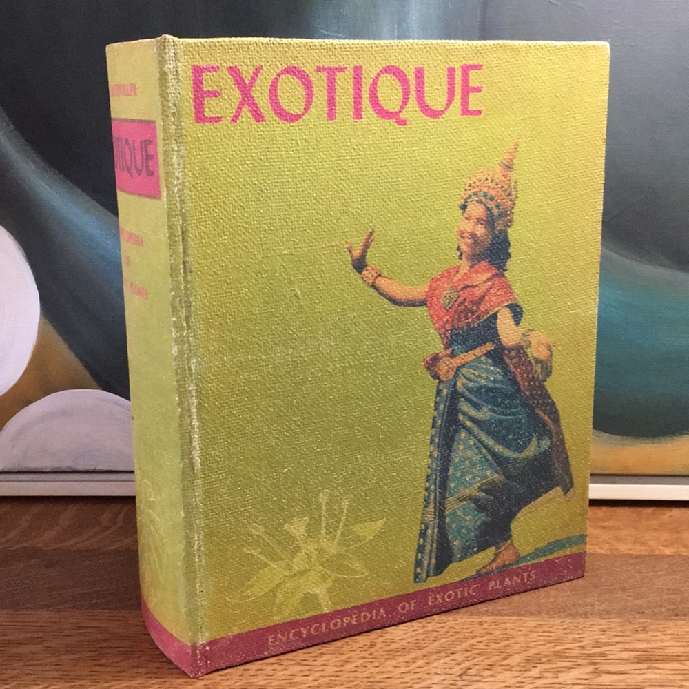 Exotic Plants Storage Book Box
